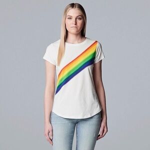 Vera Wang Rainbow Stripe Pride